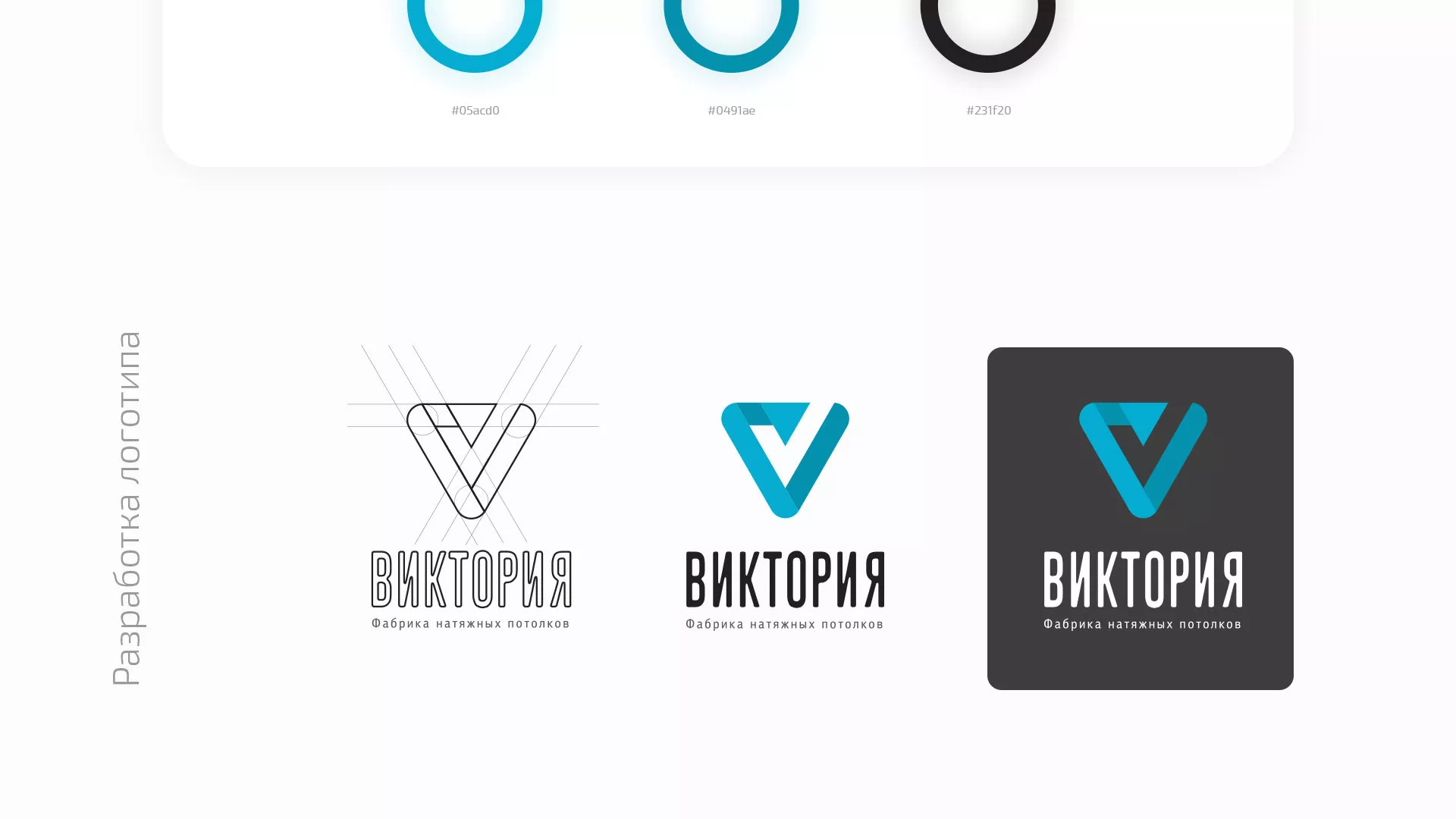 Разработка фирменного стиля компании по продаже и установке натяжных потолков в Медыни