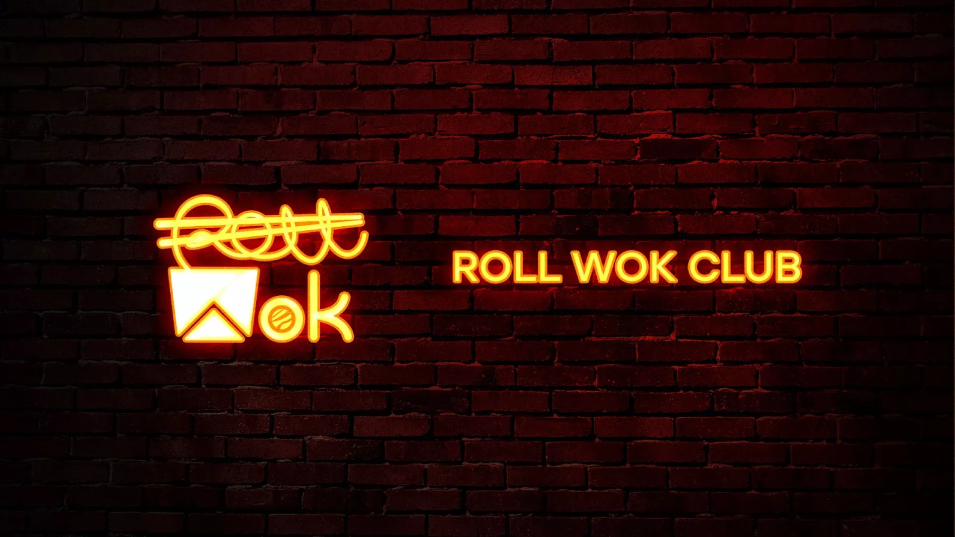 Разработка интерьерной вывески суши-бара «Roll Wok Club» в Медыни